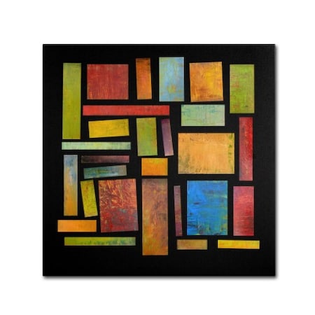 Trademark Fine Art Michelle Calkins 'Building Blocks Three' Canvas Art, 24x24 MC0186-C2424GG